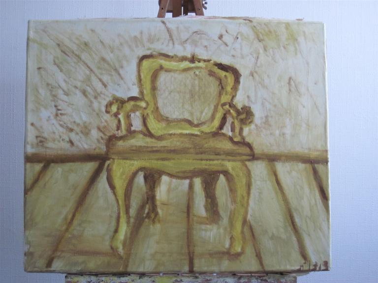 Stuhl / 70 x 50 / Öl auf Leinwand / 2013