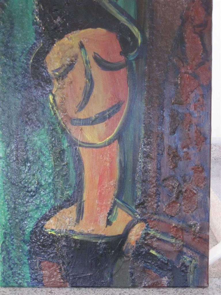 Gedanken an Modigliani / 40 x 60 / 2017